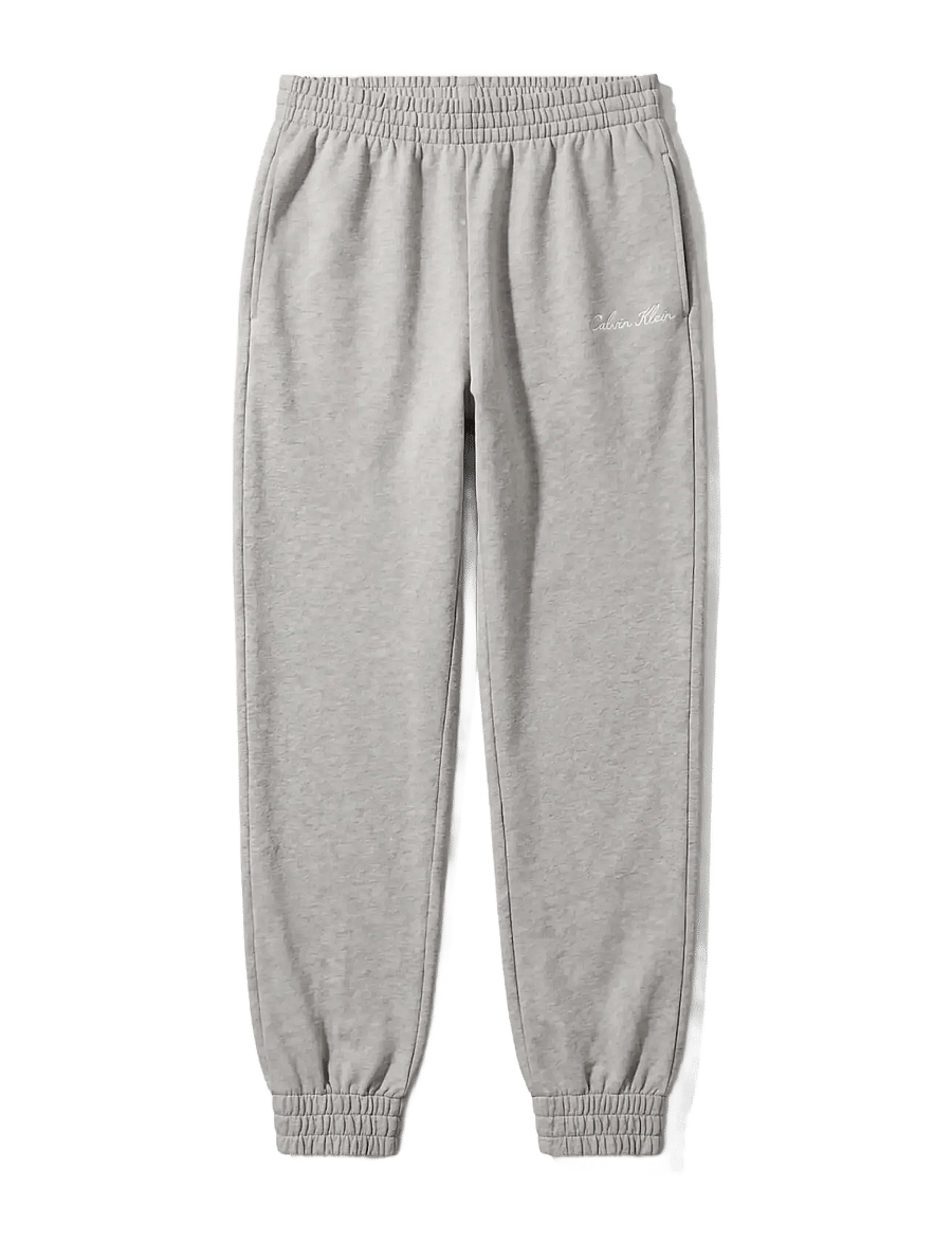 Calvin Klein - HEAVY JERSEY JOGGER- GRAPHIC - alltags-style - b10 grey heather - 1