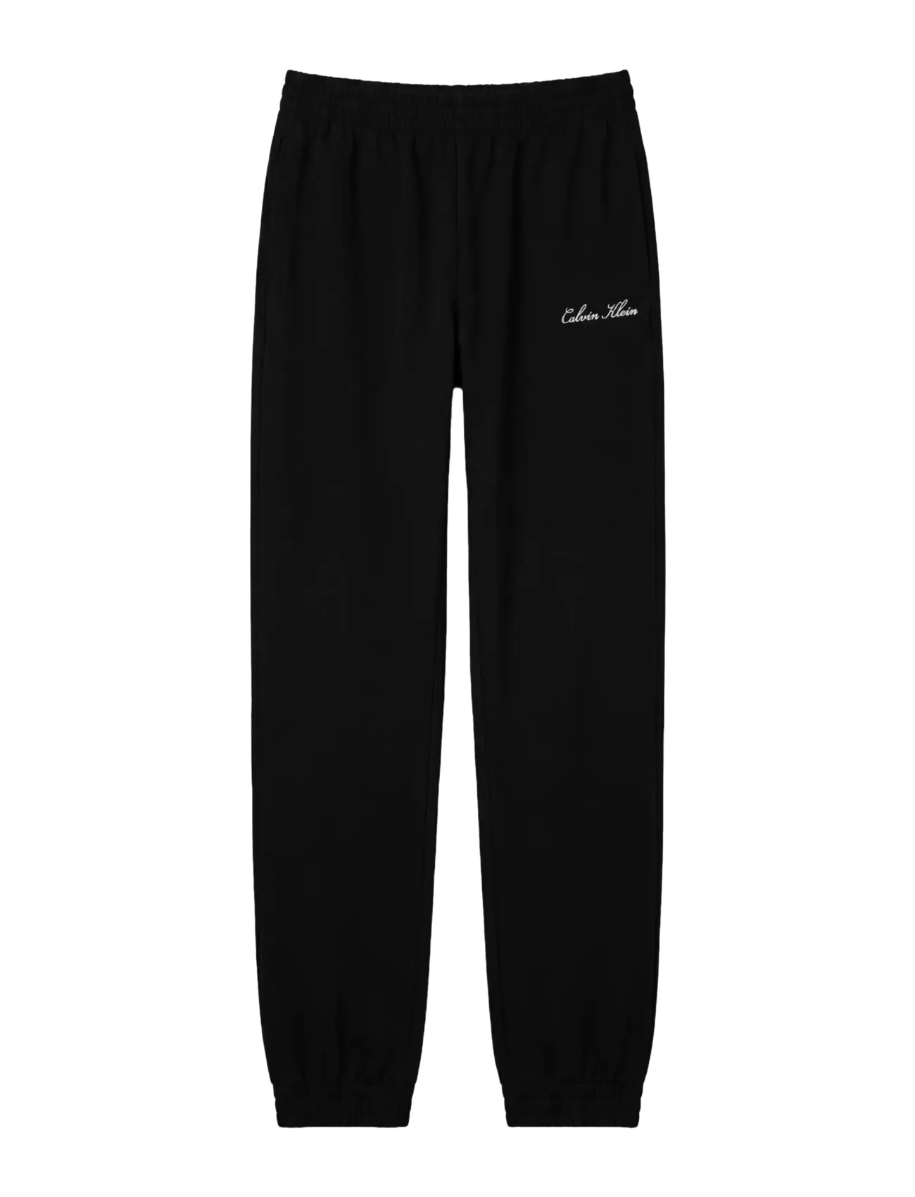Calvin Klein HEAVY JERSEY JOGGER- GRAPHIC - Sweatpants - BLACK / black