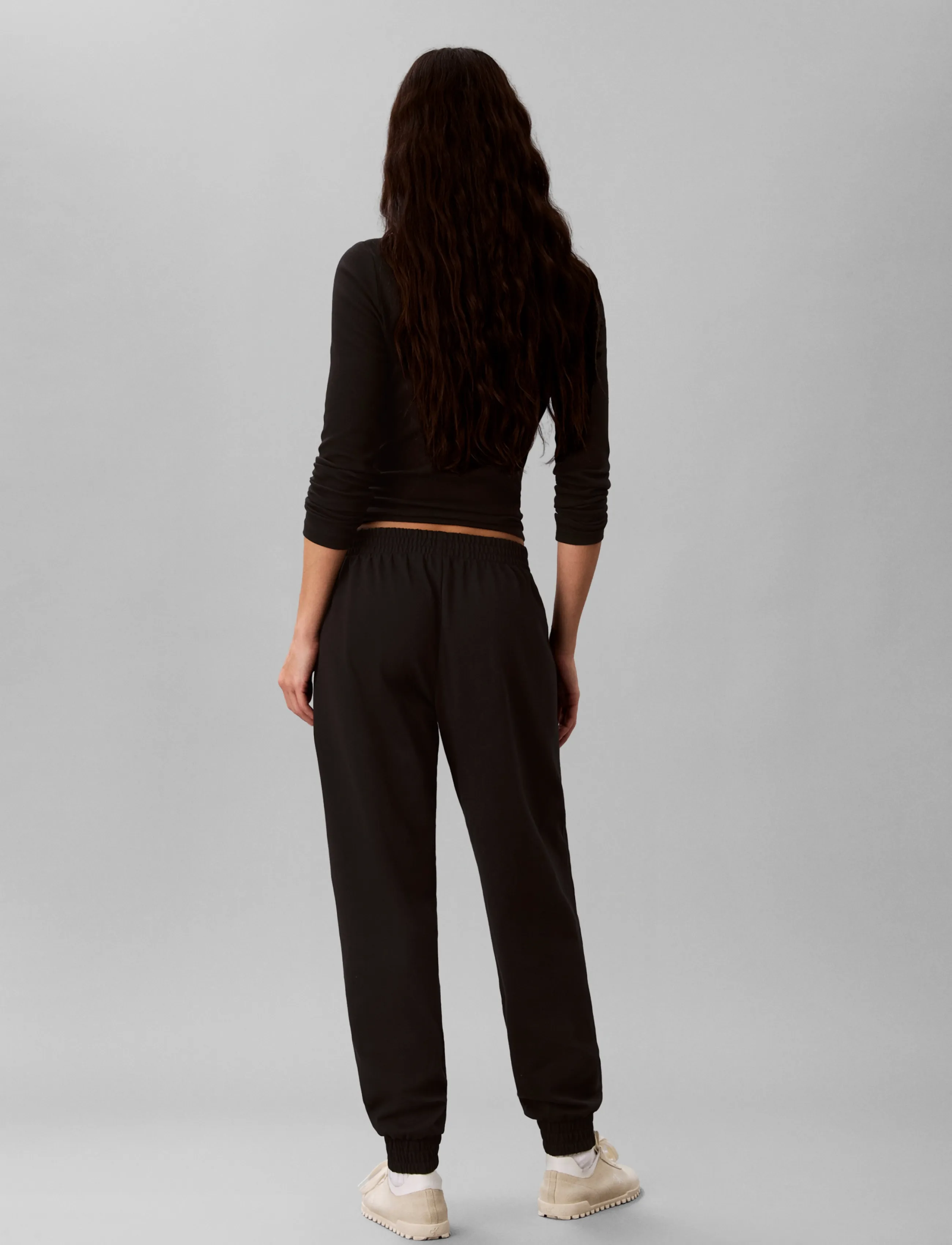 Calvin Klein - HEAVY JERSEY JOGGER- GRAPHIC - black - 2