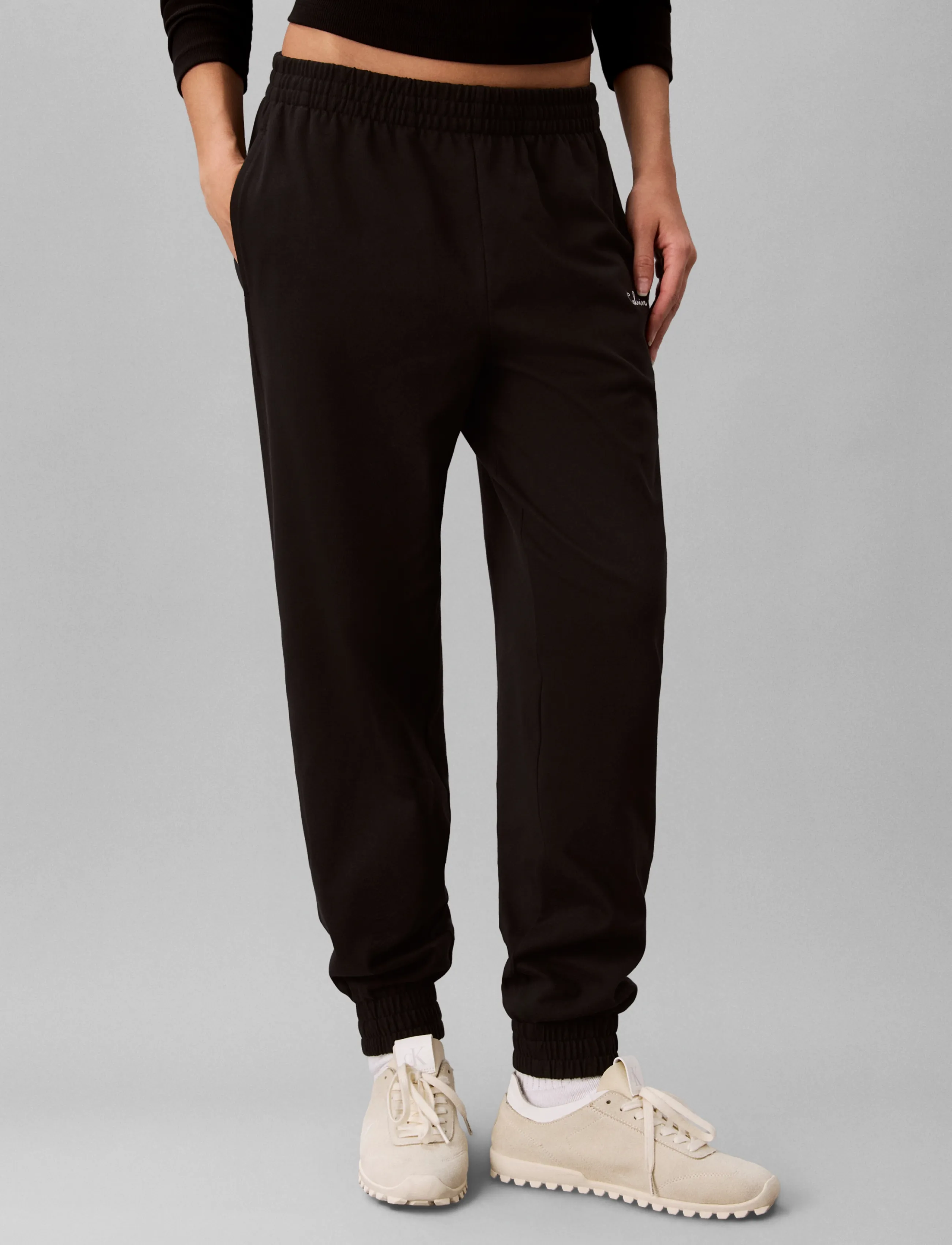 Calvin Klein - HEAVY JERSEY JOGGER- GRAPHIC - black - 3