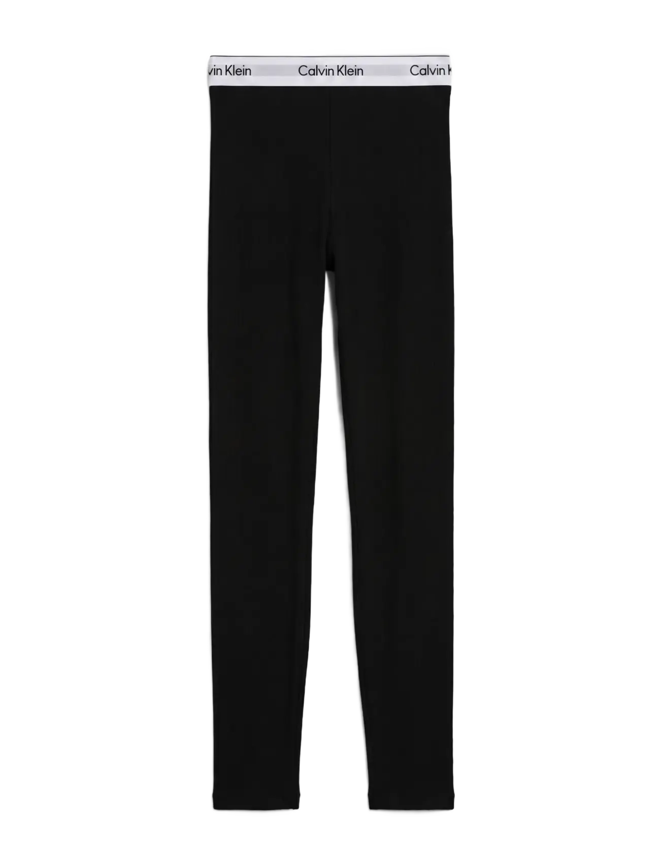 Calvin Klein RIB LEGGING - Pidžaamapüksid - BLACK / black