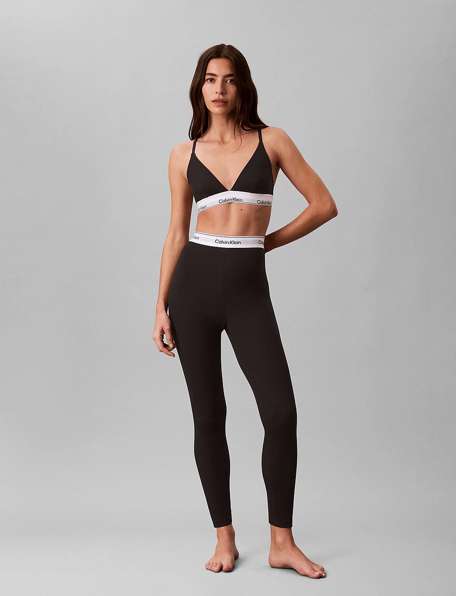 Calvin Klein - RIB LEGGING - pidžaamapüksid - black - 0