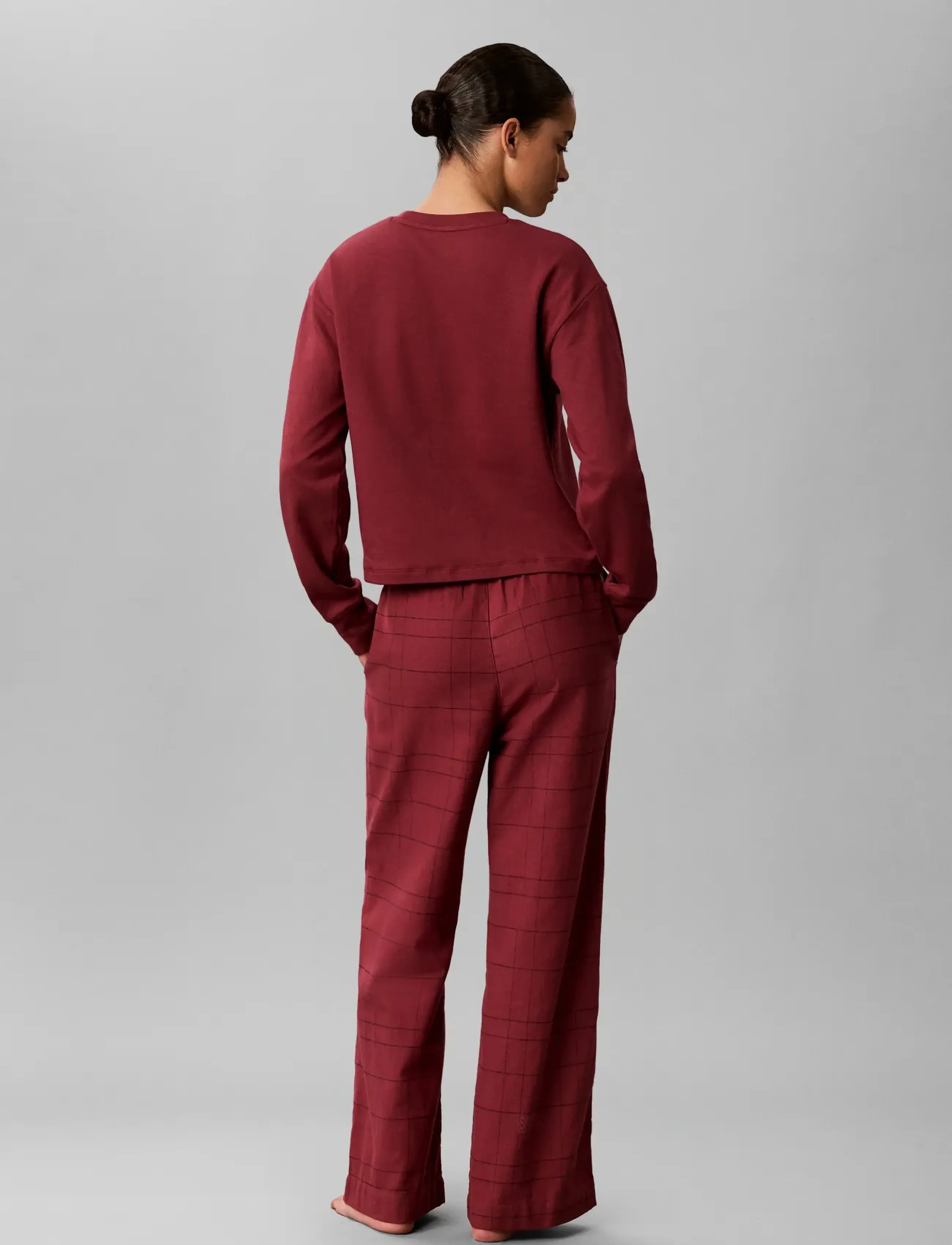 Calvin Klein Flannel Pant Yd byxor dam – bild 2