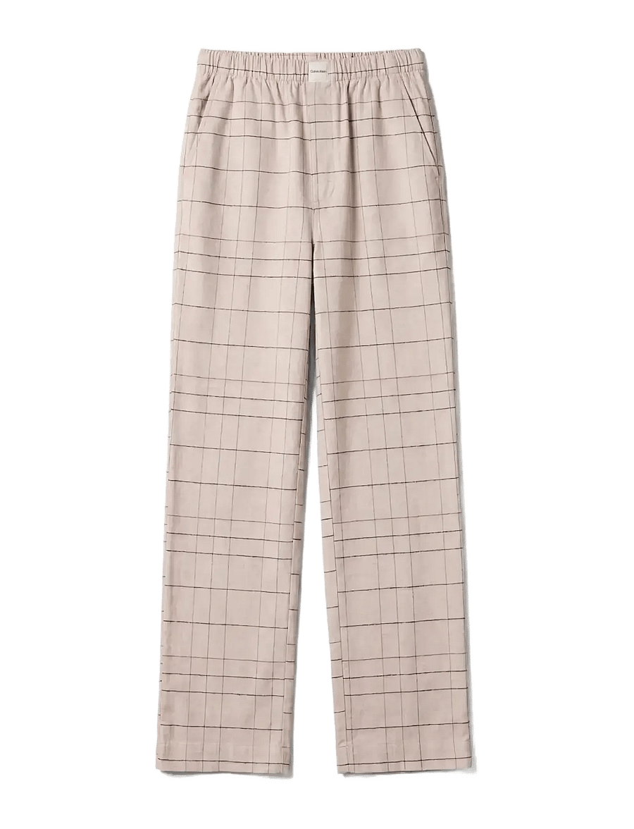 Calvin Klein - FLANNEL PANT YD - pyjamasbyxor - 21637 sophie plaid+established red - 1