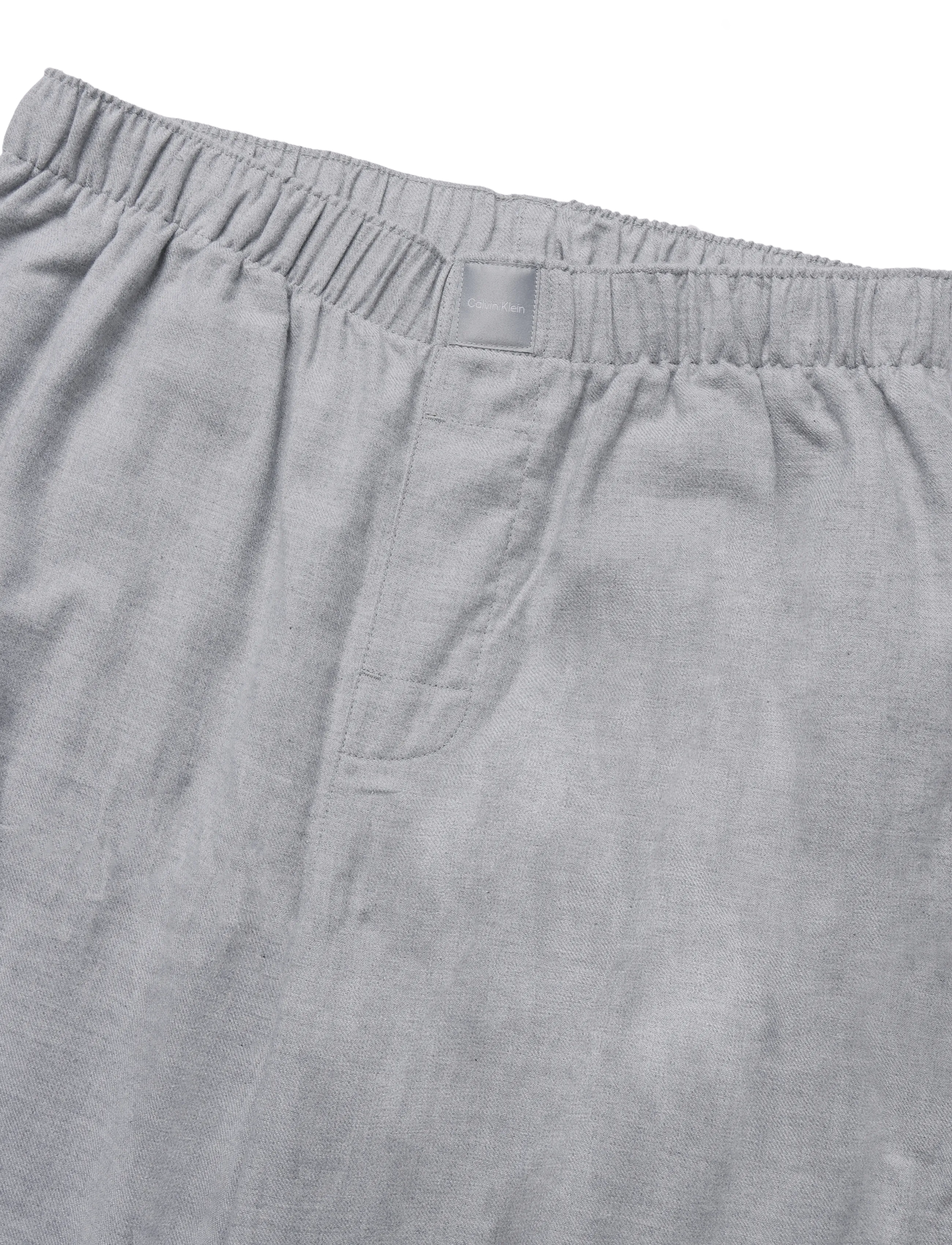 Calvin Klein - FLANNEL LS PANT SET - pyjamas - b10 grey heather - 4