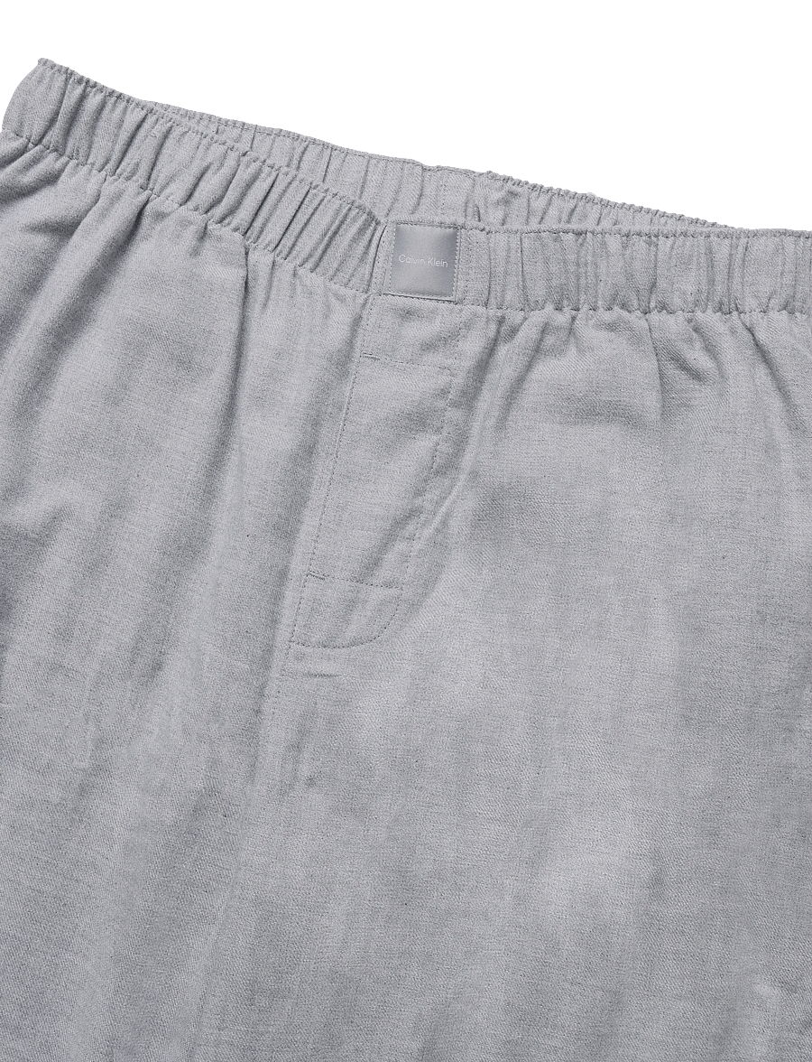 Calvin Klein - FLANNEL LS PANT SET - pyjamas - b10 grey heather - 4