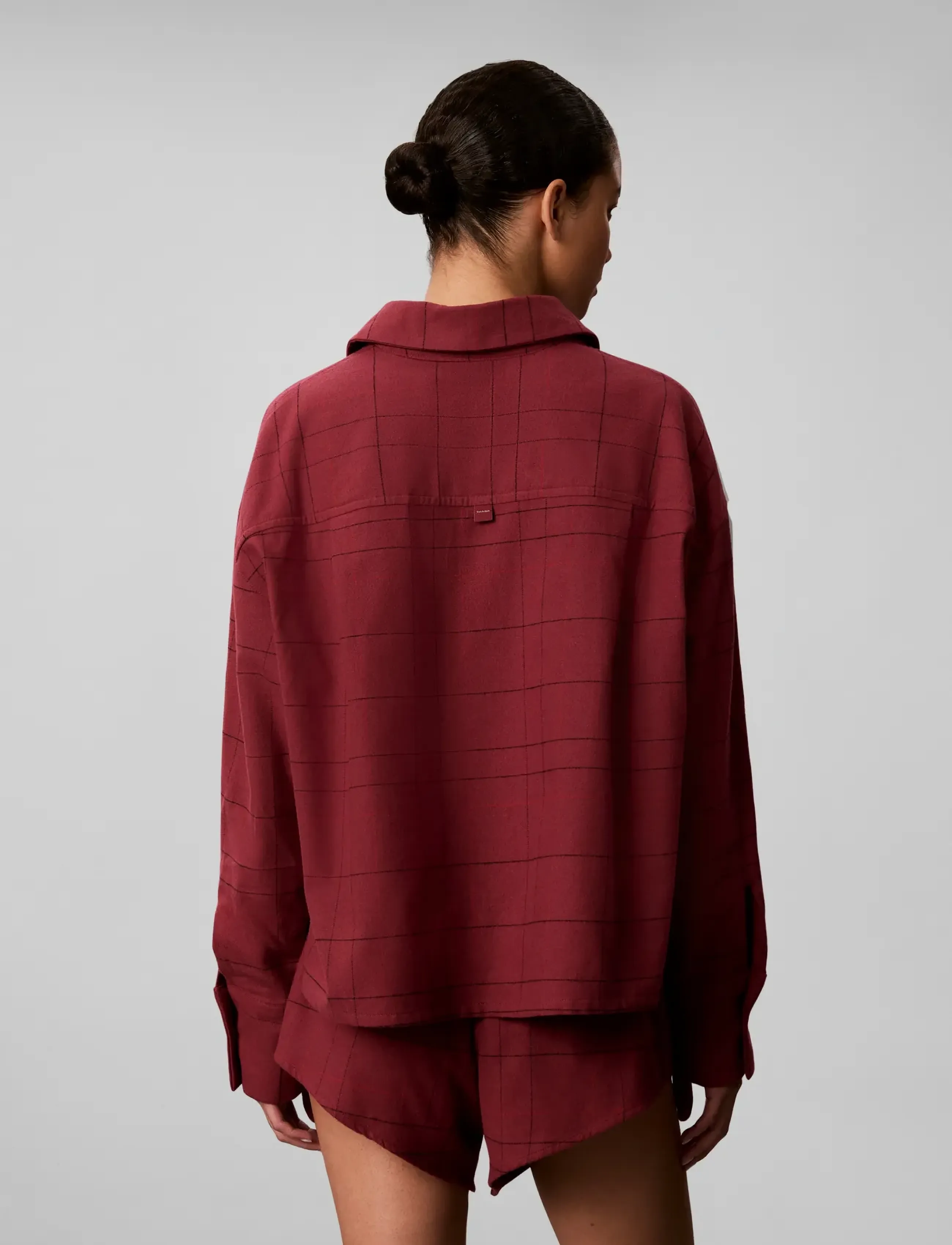 Calvin Klein - FLANNEL SHIRT YD - langærmede skjorter - 21637 sophie plaid+established red - 2