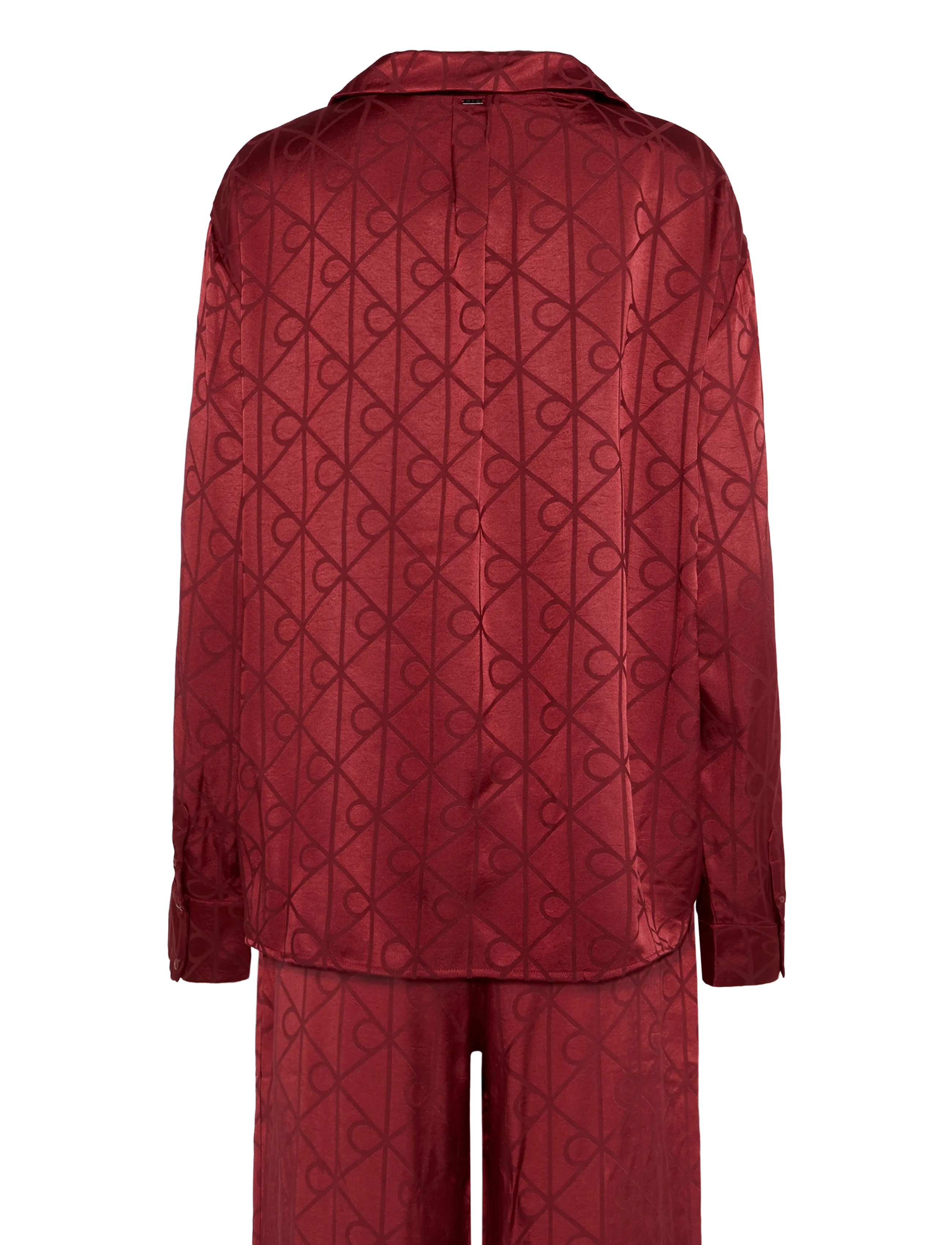 Calvin Klein - SATIN AOP SET - pyjamas - 19519 giga satin shine emblem rio r - 2