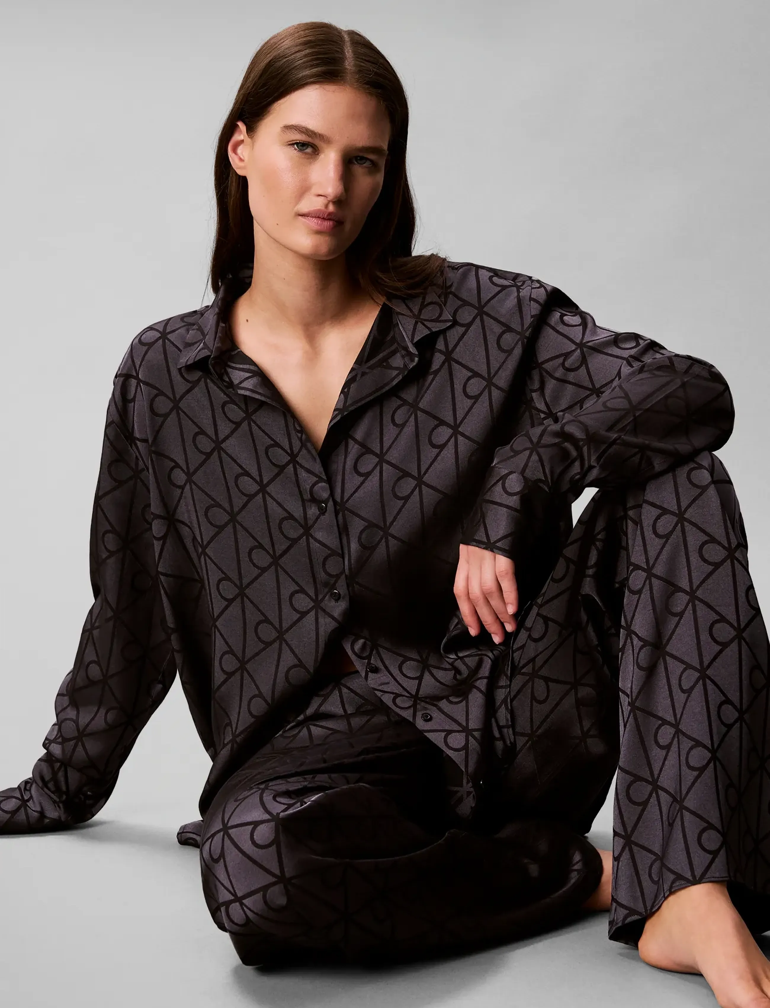 Calvin Klein Satin Aop Set pyjamas dam – bild 5
