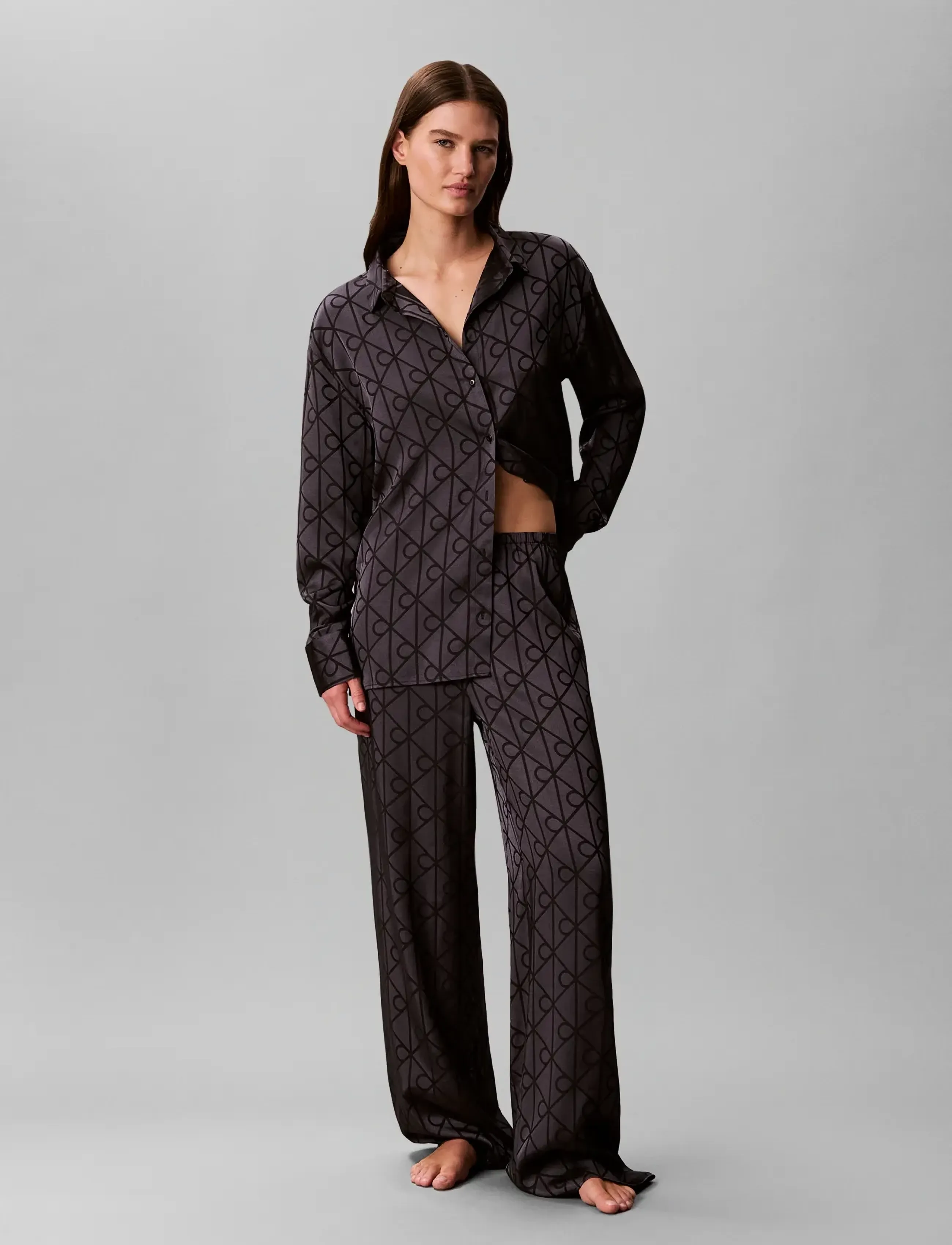 Calvin Klein Satin Aop Set pyjamas dam – bild 6