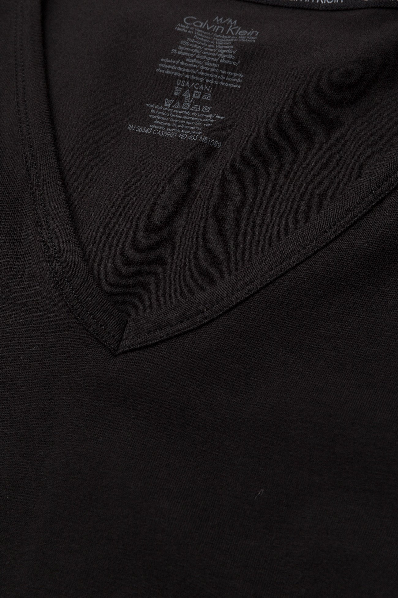 Calvin Klein - 2P S/S V NECK - black - 2