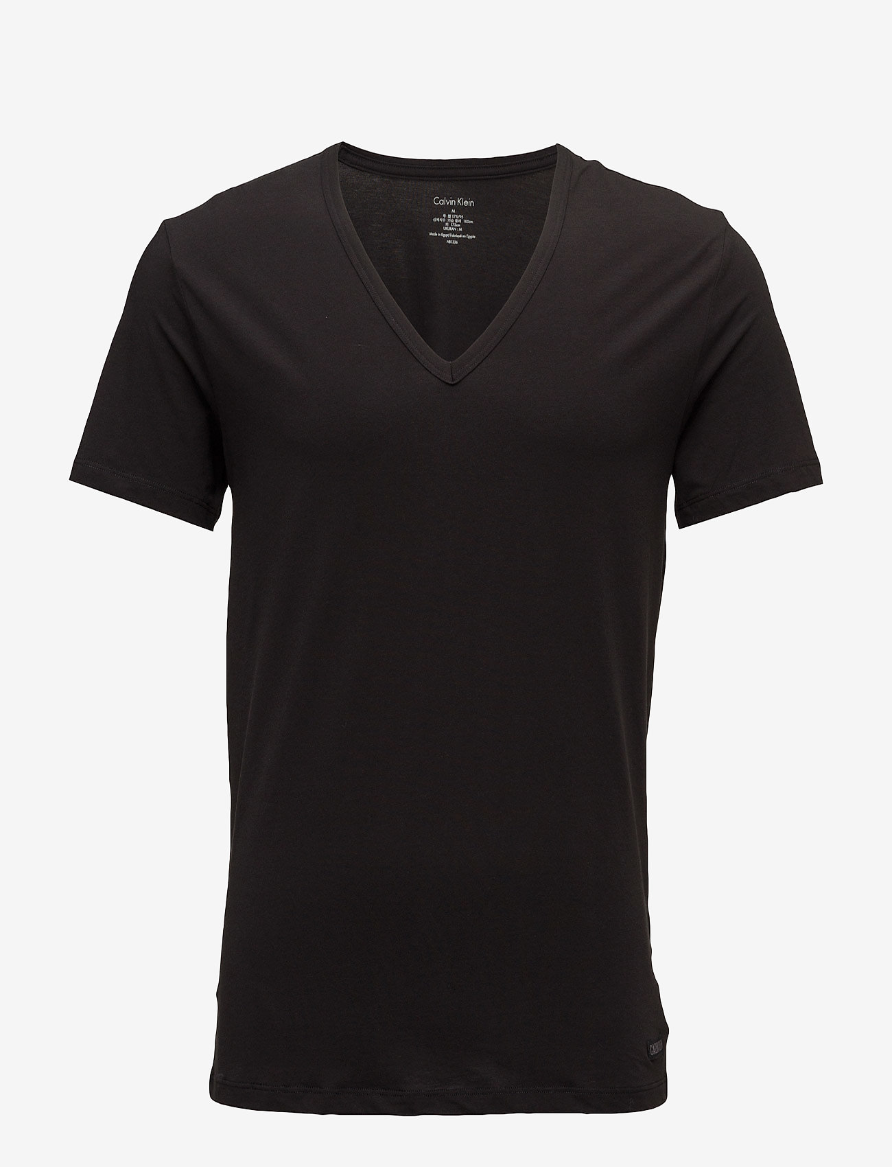 Calvin Klein - S/S V NECK - black - 0