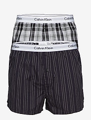 Calvin Klein - BOXER SLIM 2PK - multipack underbukser - ryan stripe d well/ hickory plaid b - 1