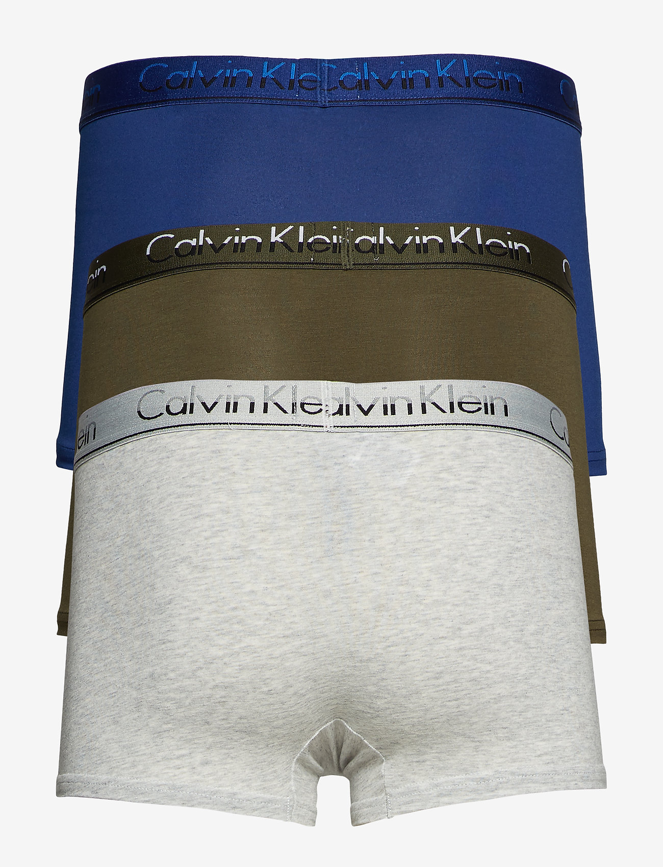 Calvin Klein - TRUNK 3PK - deep moss/light grey h /blue depth - 1