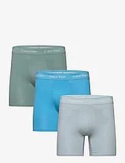 Calvin Klein - 3P BOXER BRIEF - boxer briefs - vivid blue/arona/sagebush green - 0