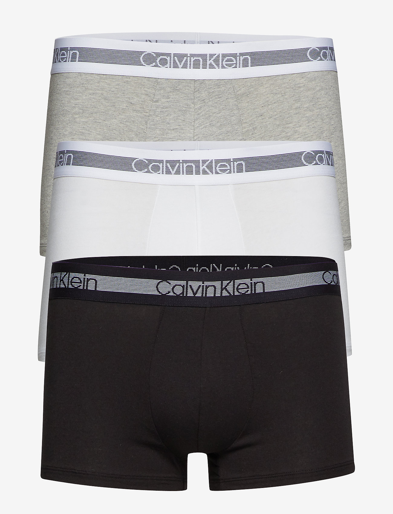 Calvin Klein - TRUNK 3PK - alhaisimmat hinnat - grey heather/black/white - 0