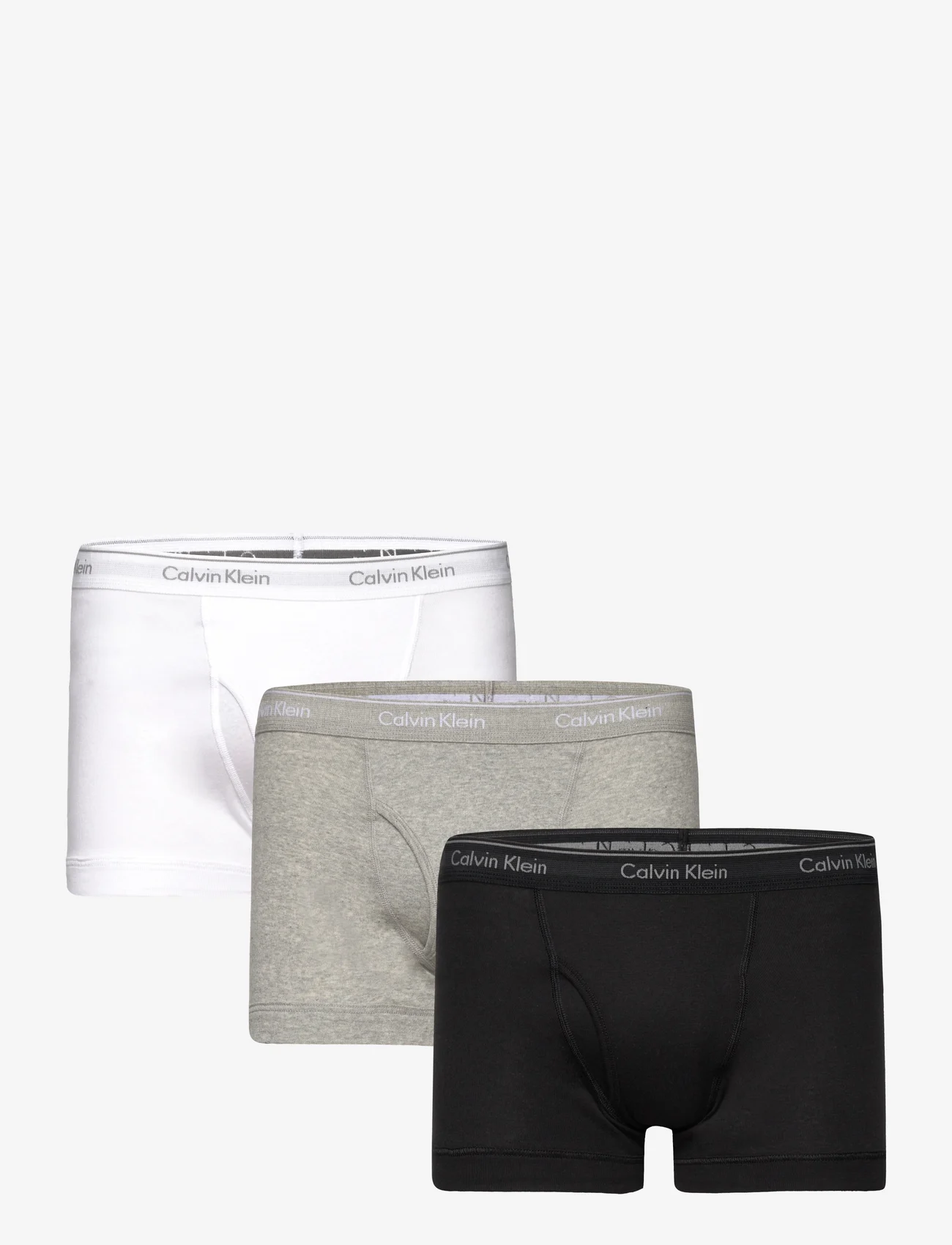 Calvin Klein - TRUNK 3PK - boxer briefs - black/white/grey heather - 0