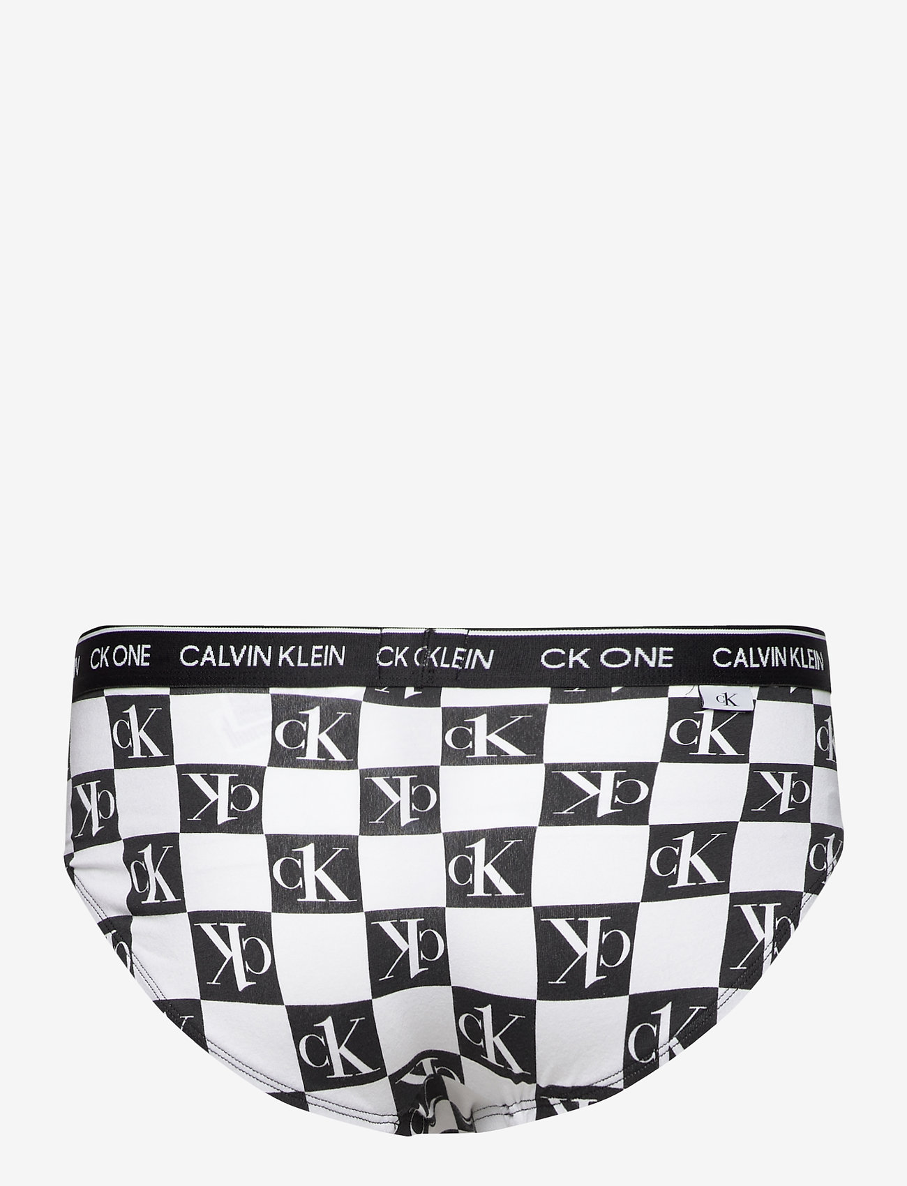 Calvin Klein - HIP BRIEF - ck1 check logo print_black - 1