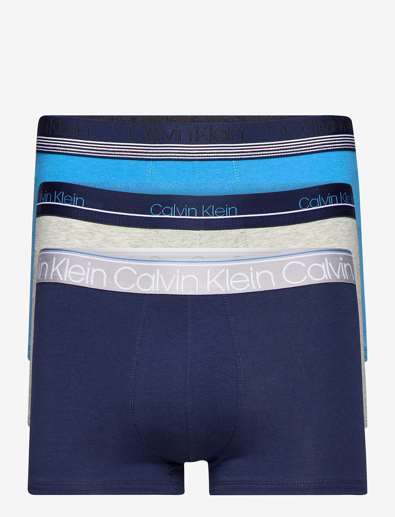 Calvin Klein - TRUNK 3PK - new navy/grey heather/deep sky blue - 0