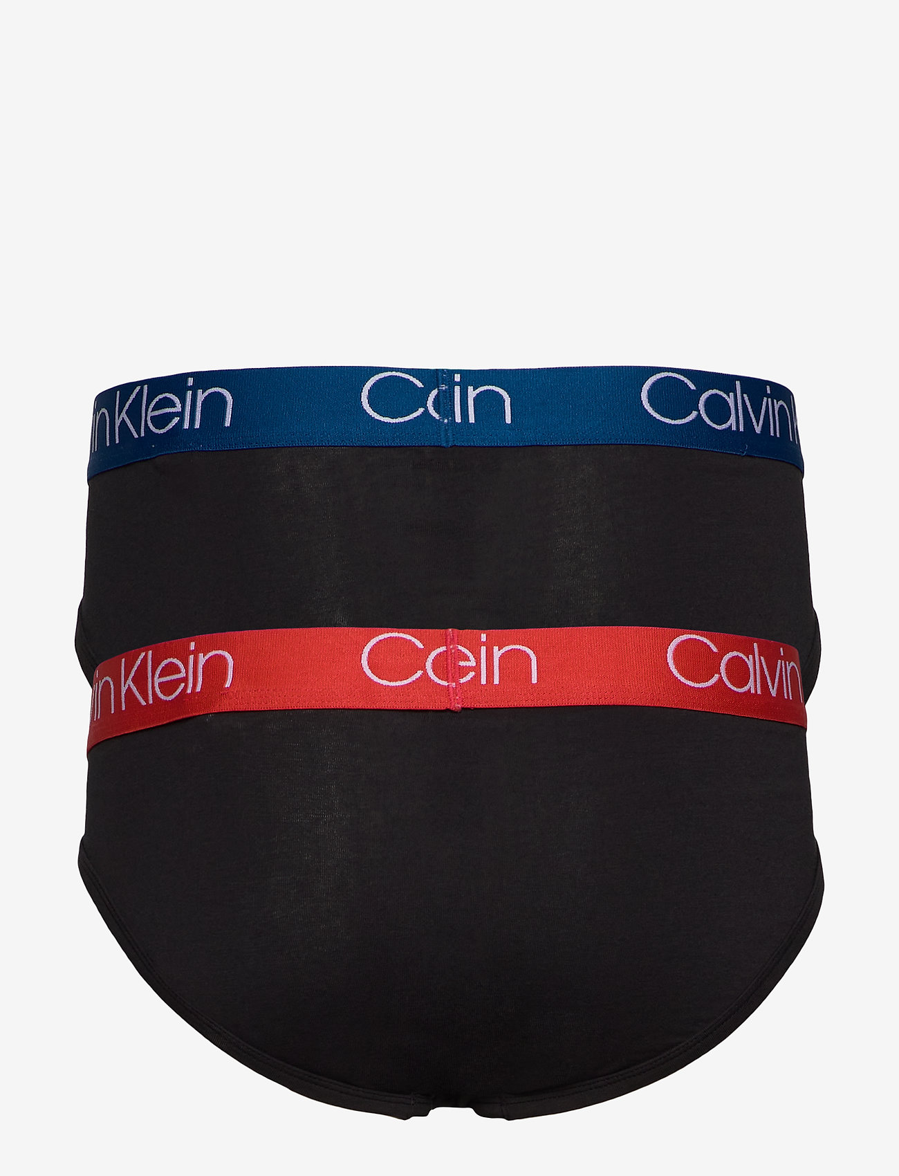 Calvin Klein - HIP BRIEF 2PK - black w/ inferno / crater lake wb - 1