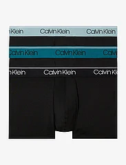 Calvin Klein - LOW RISE TRUNK 3PK - laveste priser - b- black, arona, chesapeake bay wb - 0