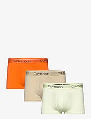 Calvin Klein - LOW RISE TRUNK 3PK - boxerkalsonger - eucalyptus, lime cream, flame - 0