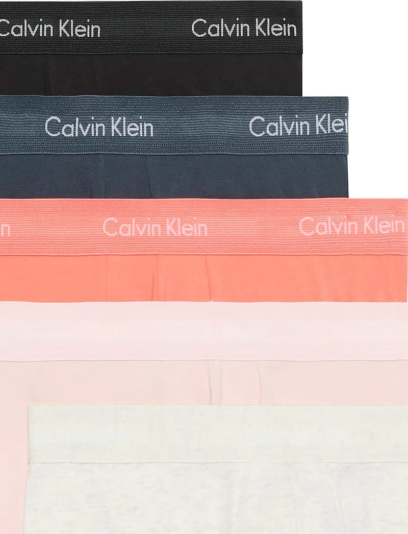 Calvin Klein - Low Rise Trunk 5pk - aluspükste mitmikpakk - black snow heather coral pop ink po - 1