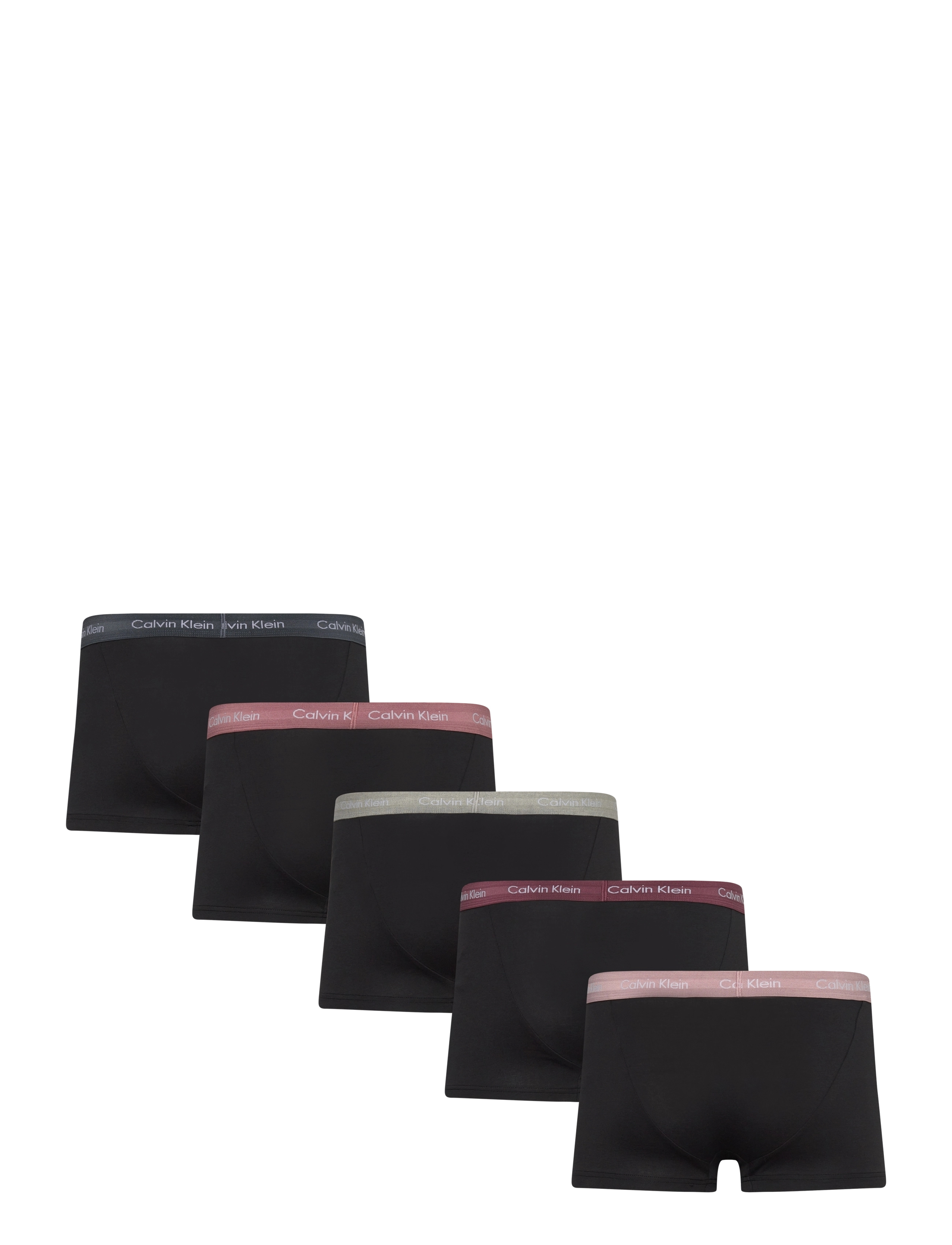 Calvin Klein - LOW RISE TRUNK 5PK - boxerkalsonger - b- tur, r gr, gr h, d mv, sd wbs - 1