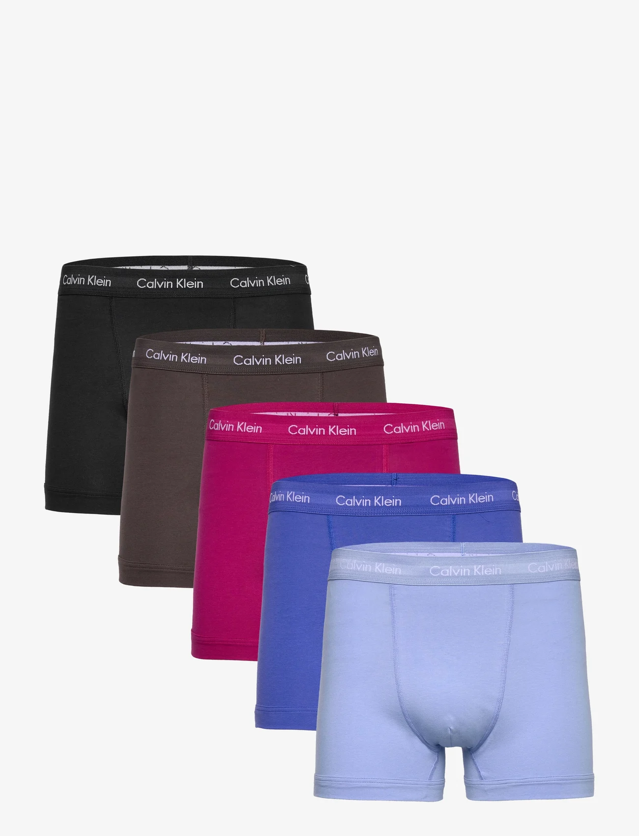 Calvin Klein - TRUNK 5PK - trunks - mlc, daz bl, dsty ppl, blk, ba blue - 0