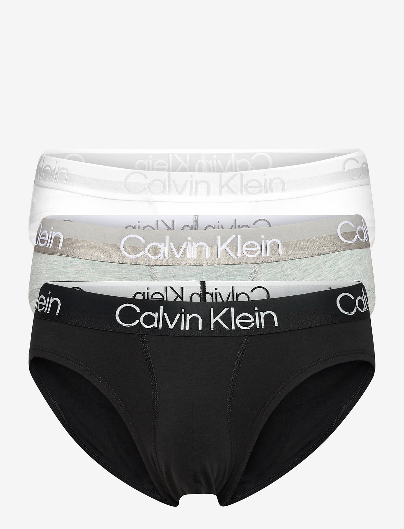 Calvin Klein - HIP BRIEF 3PK - white/ black/ grey heather - 0