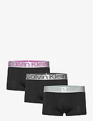 Calvin Klein - LOW RISE TRUNK 3PK - laveste priser - b- arona, ashf gry, ultra pink lgs - 0