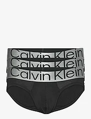 Calvin Klein - HIP BRIEF 3PK - lyhyet alushousut - black - 0