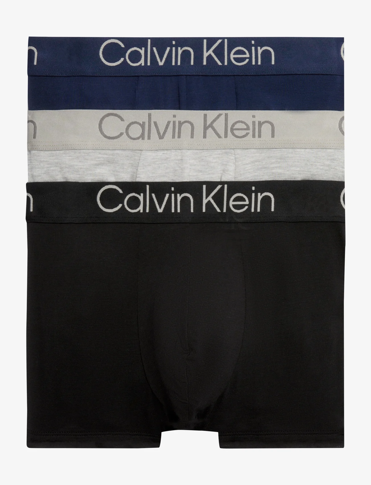 Calvin Klein - TRUNK 3PK - boxershorts - black, blue shadow, grey heather - 0