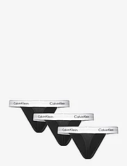 Calvin Klein - THONG 3PK - alhaisimmat hinnat - black, black, black - 1