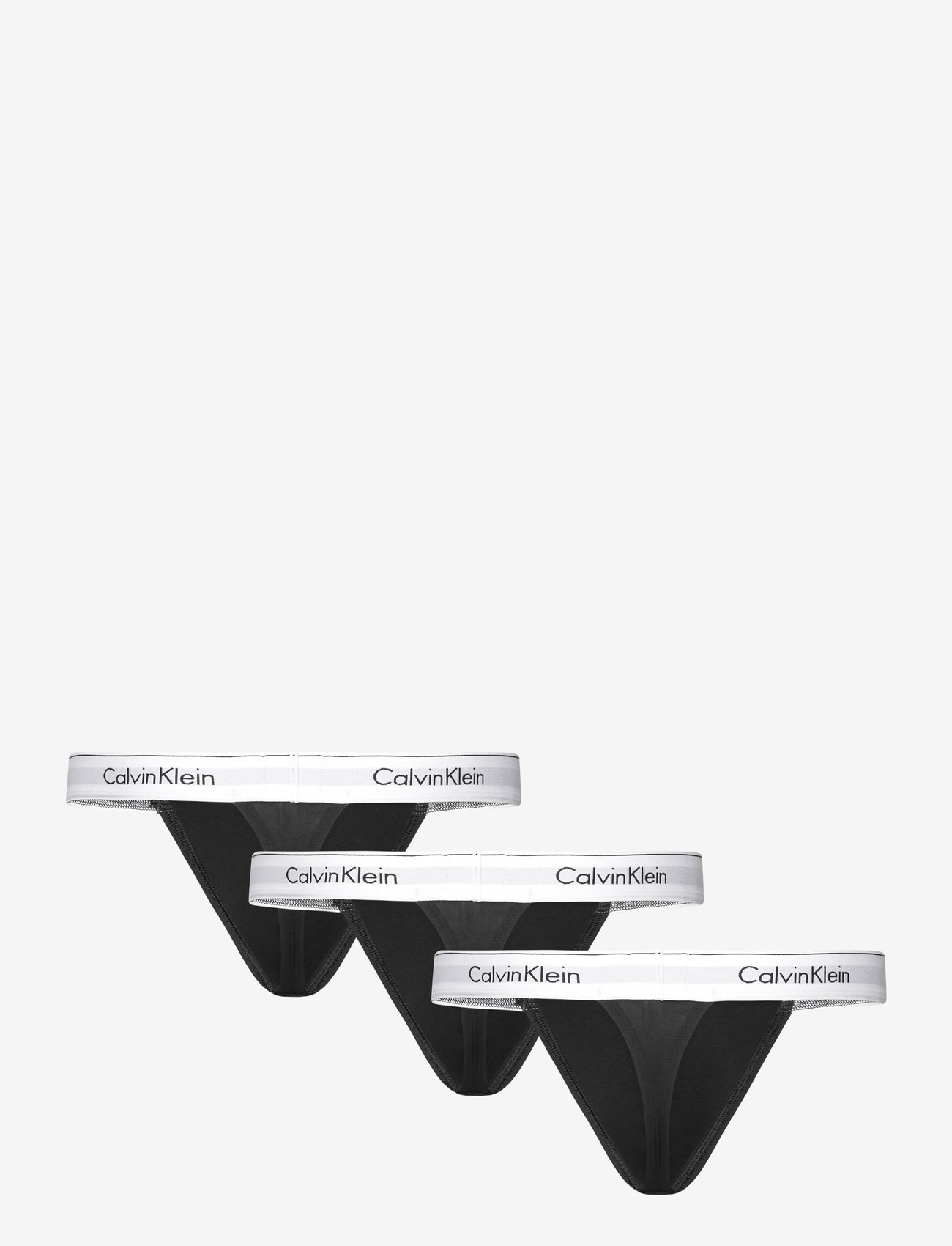 Calvin Klein - THONG 3PK - black, black, black - 1