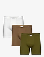 BOXER BRIEF 3PK - KANGAROO, HELICOPTER GRN, CREAMY WH
