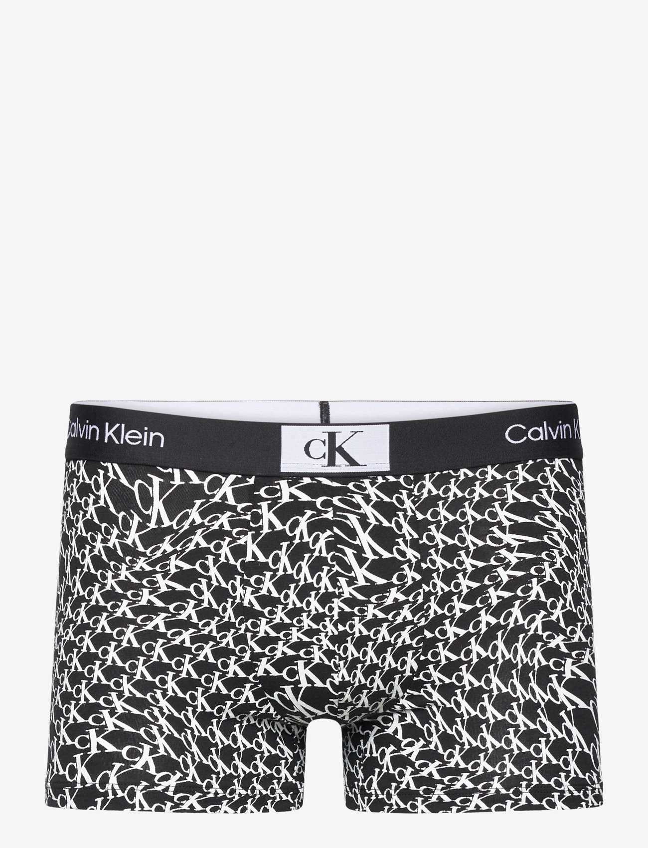 Calvin Klein - TRUNK 3PK - blk/grey hthr/warped logo prt_blk - 2