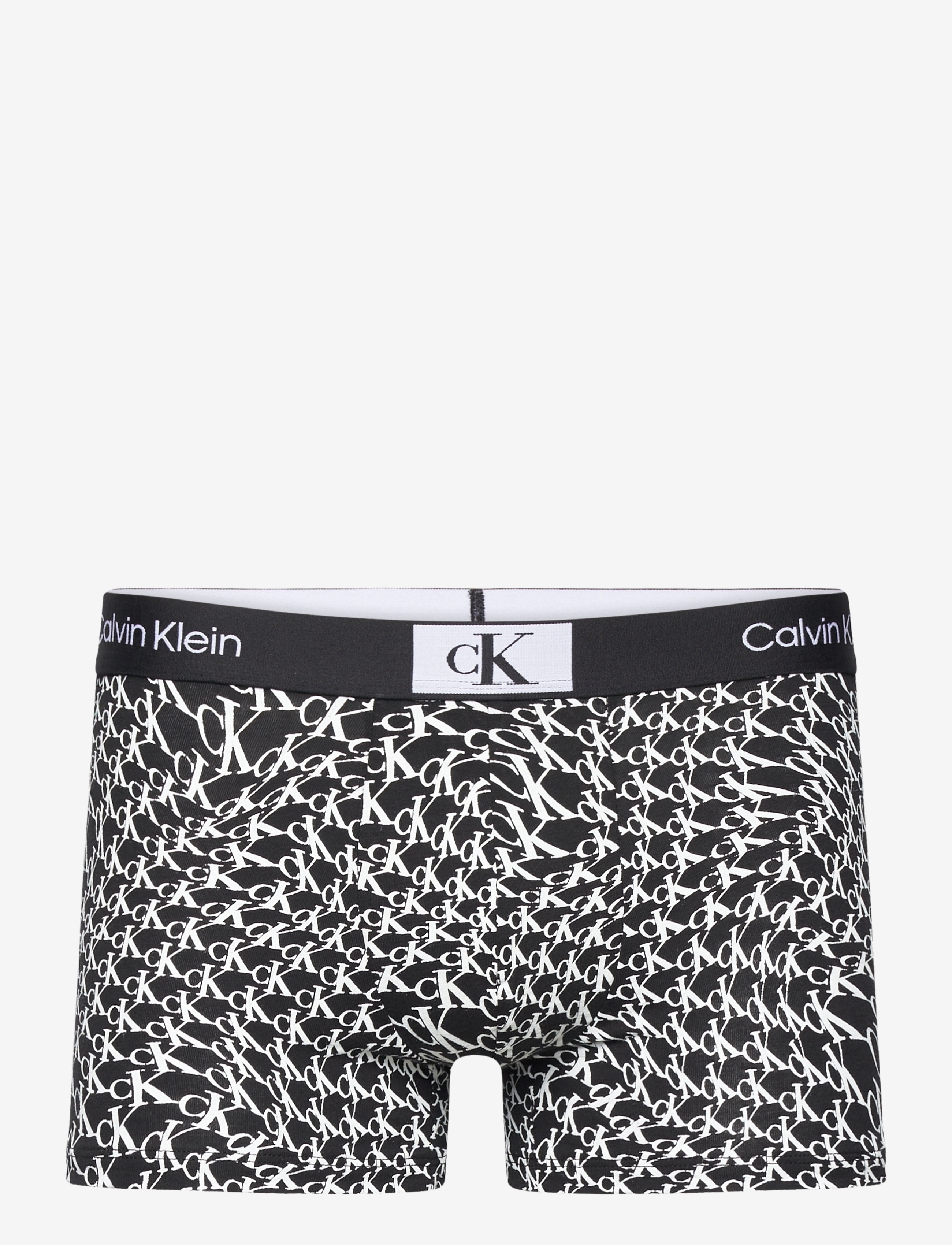 Calvin Klein - TRUNK 3PK - blk/grey hthr/warped logo prt_blk - 2