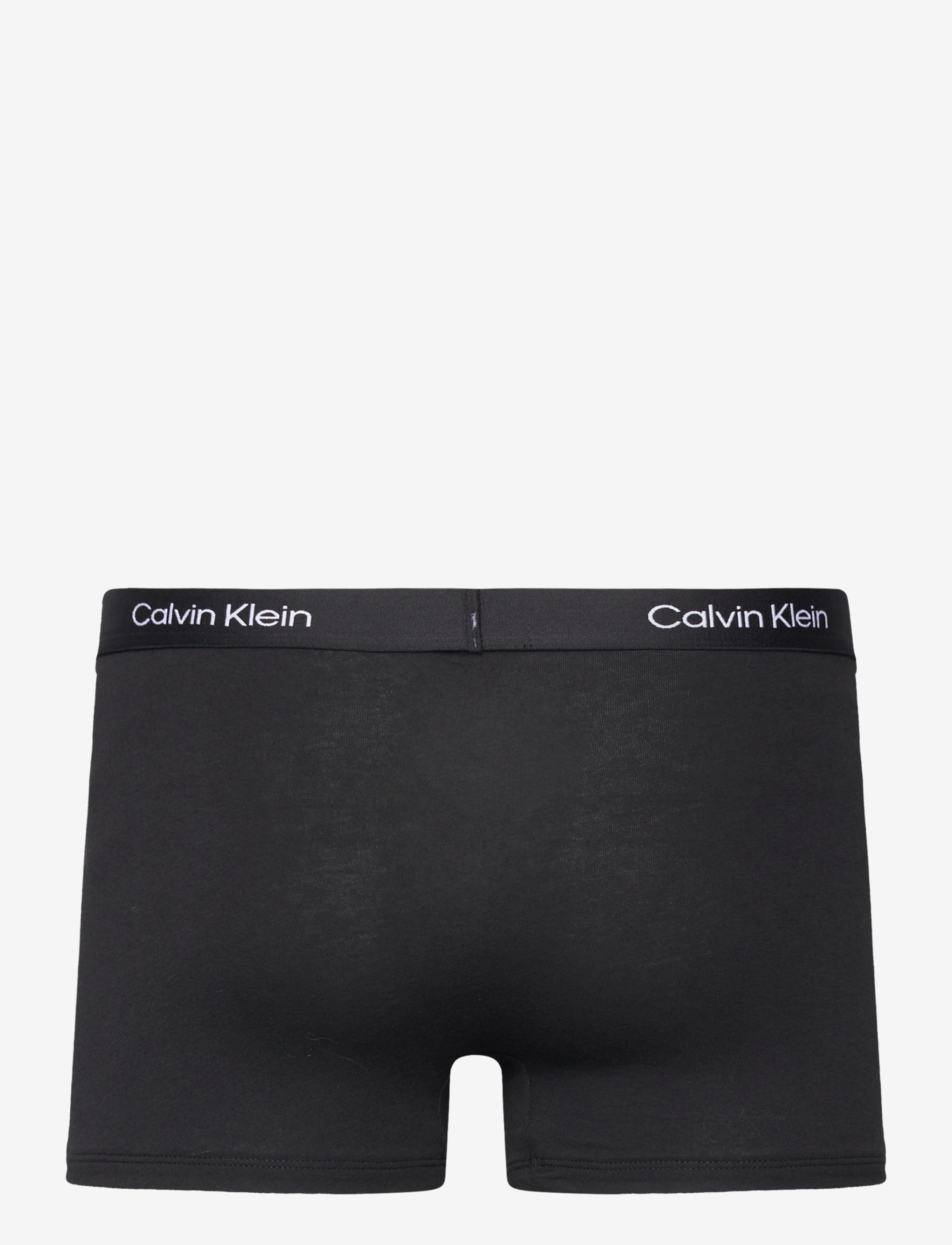 Calvin Klein - TRUNK 3PK - blk/grey hthr/warped logo prt_blk - 5