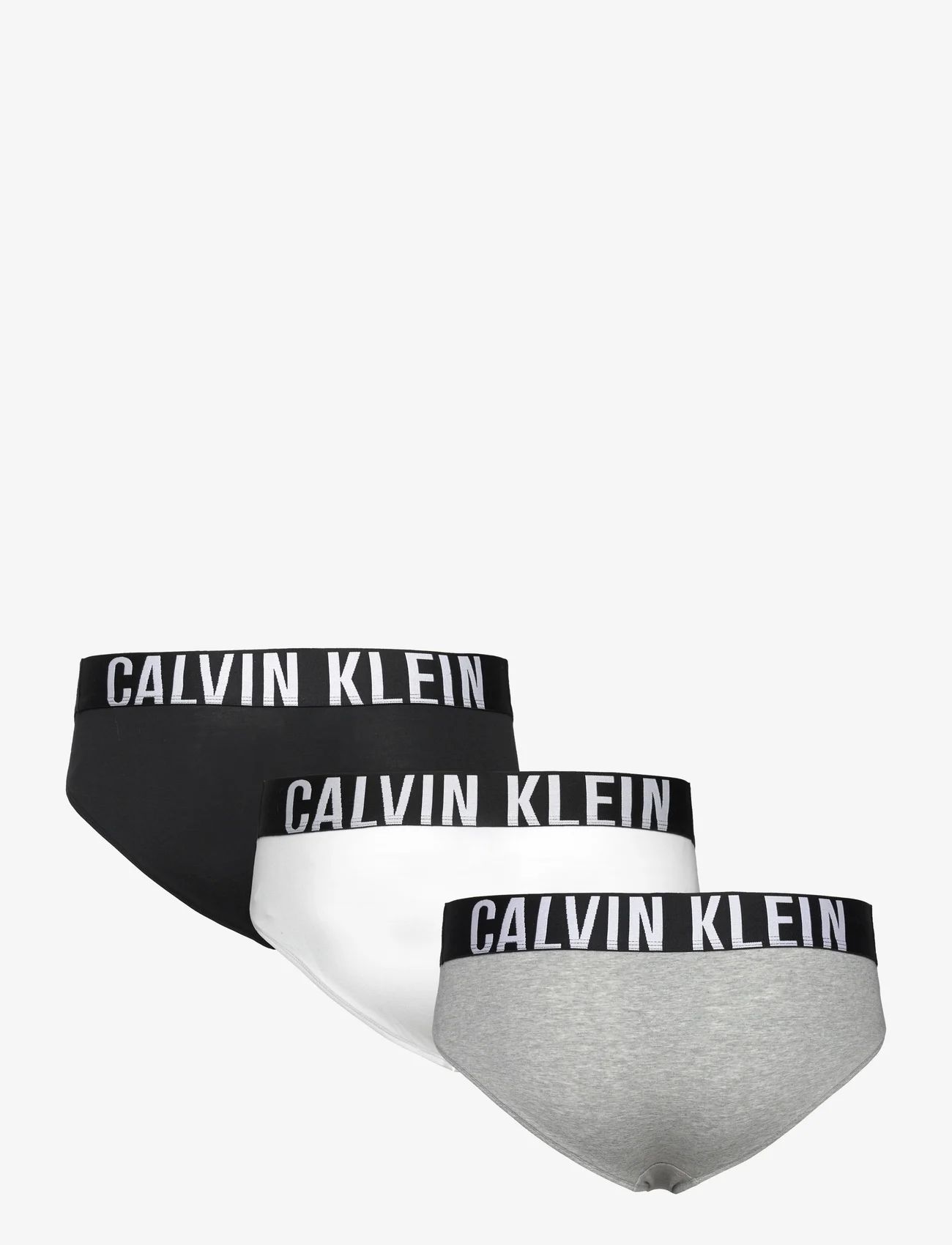 Calvin Klein - HIP BRIEF 3PK - apakšbikses - black, grey heather, white - 1