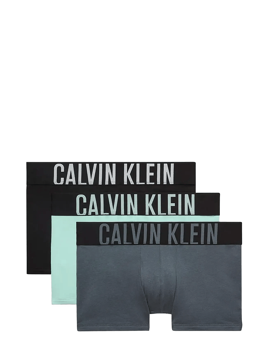 Calvin Klein - TRUNK 3PK - multipack underpants - black aerial turbulence - 0