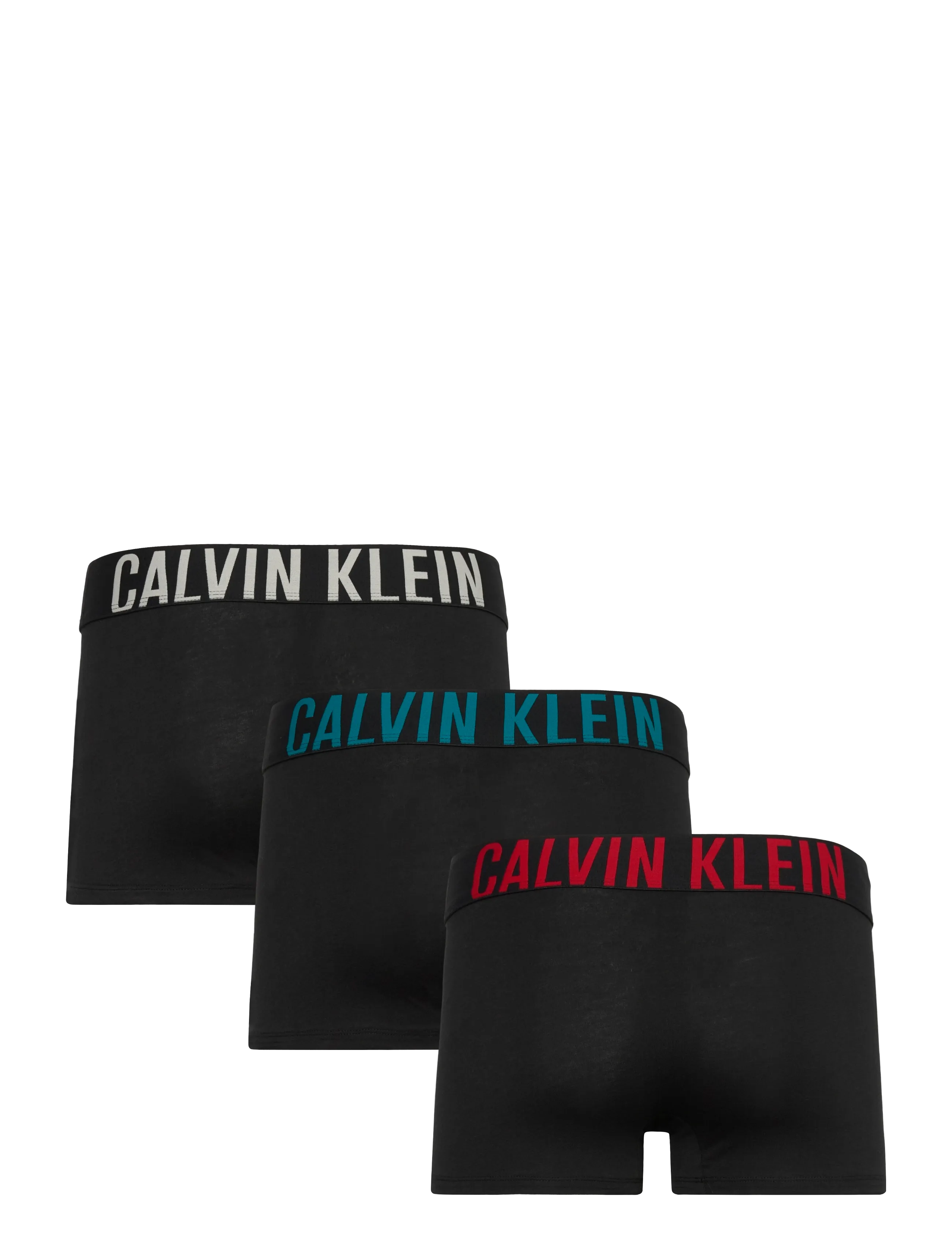 Calvin Klein - TRUNK 3PK - unterhosen im multipack - black w  oatmeal logo  black w  age - 1