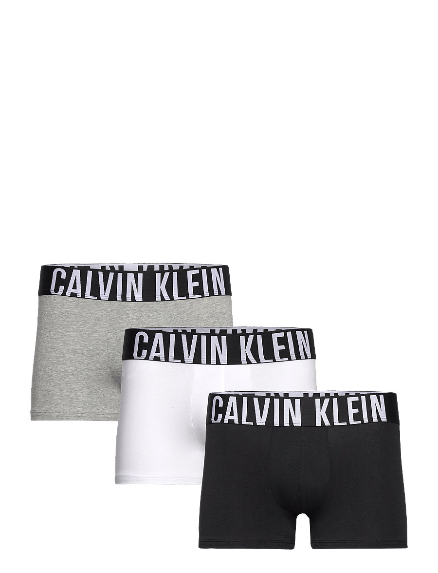 Calvin Klein - TRUNK 3PK - unterhosen im multipack - black grey heather white - 0