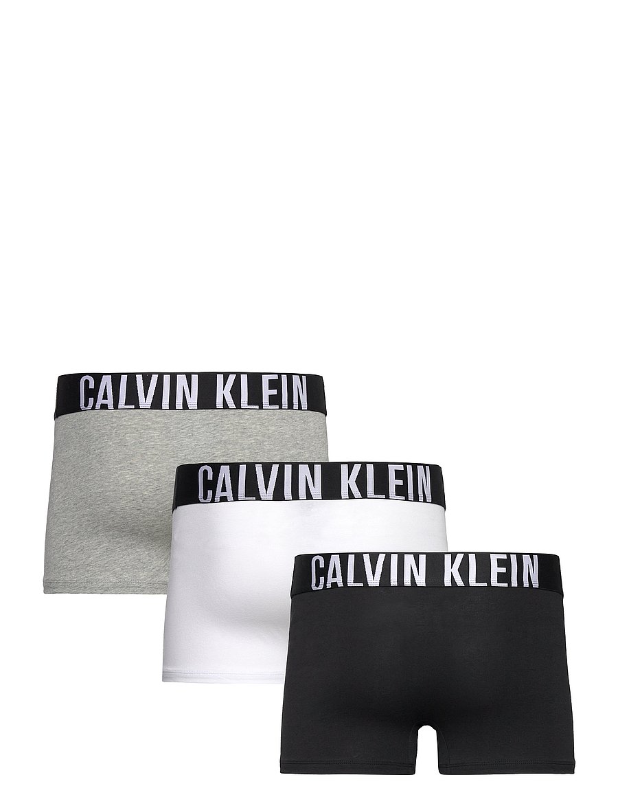 Calvin Klein - TRUNK 3PK - unterhosen im multipack - black grey heather white - 1
