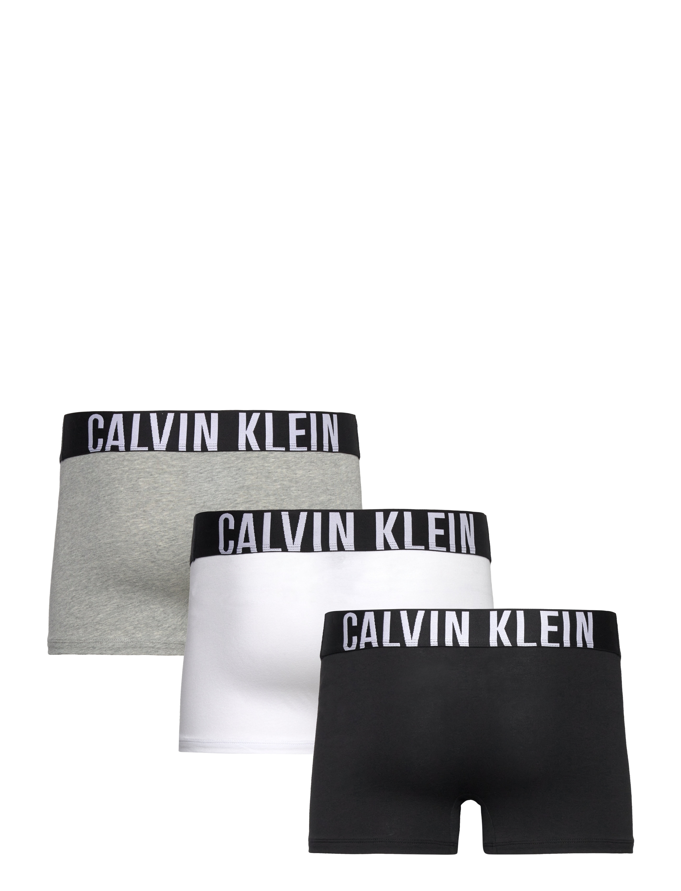 Calvin Klein - TRUNK 3PK - boxerkalsonger - black grey heather white - 1