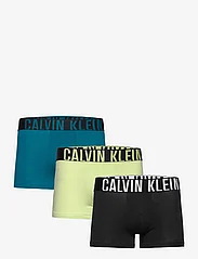 Calvin Klein - TRUNK 3PK - bokseršorti - black/ocean depths/shadow lime - 0
