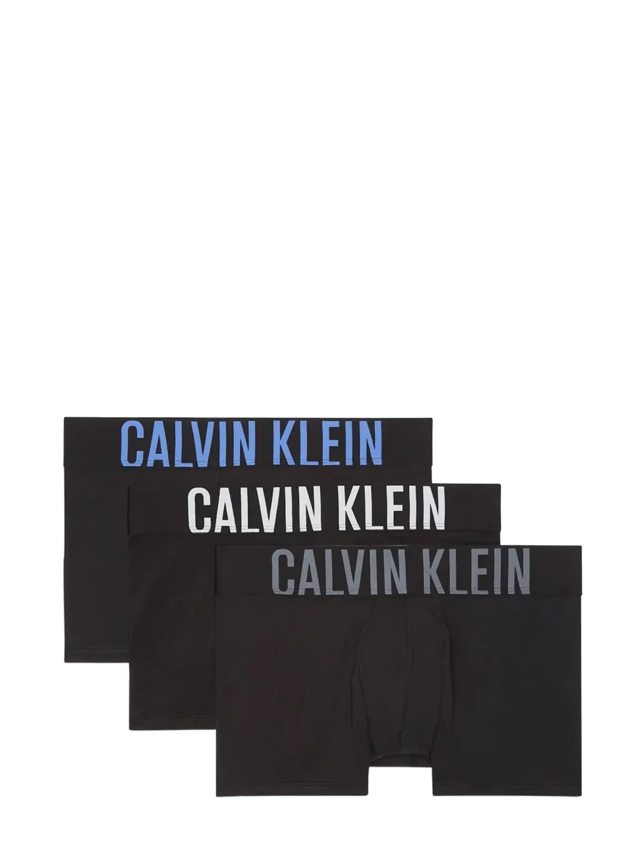 Calvin Klein TRUNK 3PK - Bielizna - BLACK BODIES W/ TURBULENCE/WHITE/IR / black