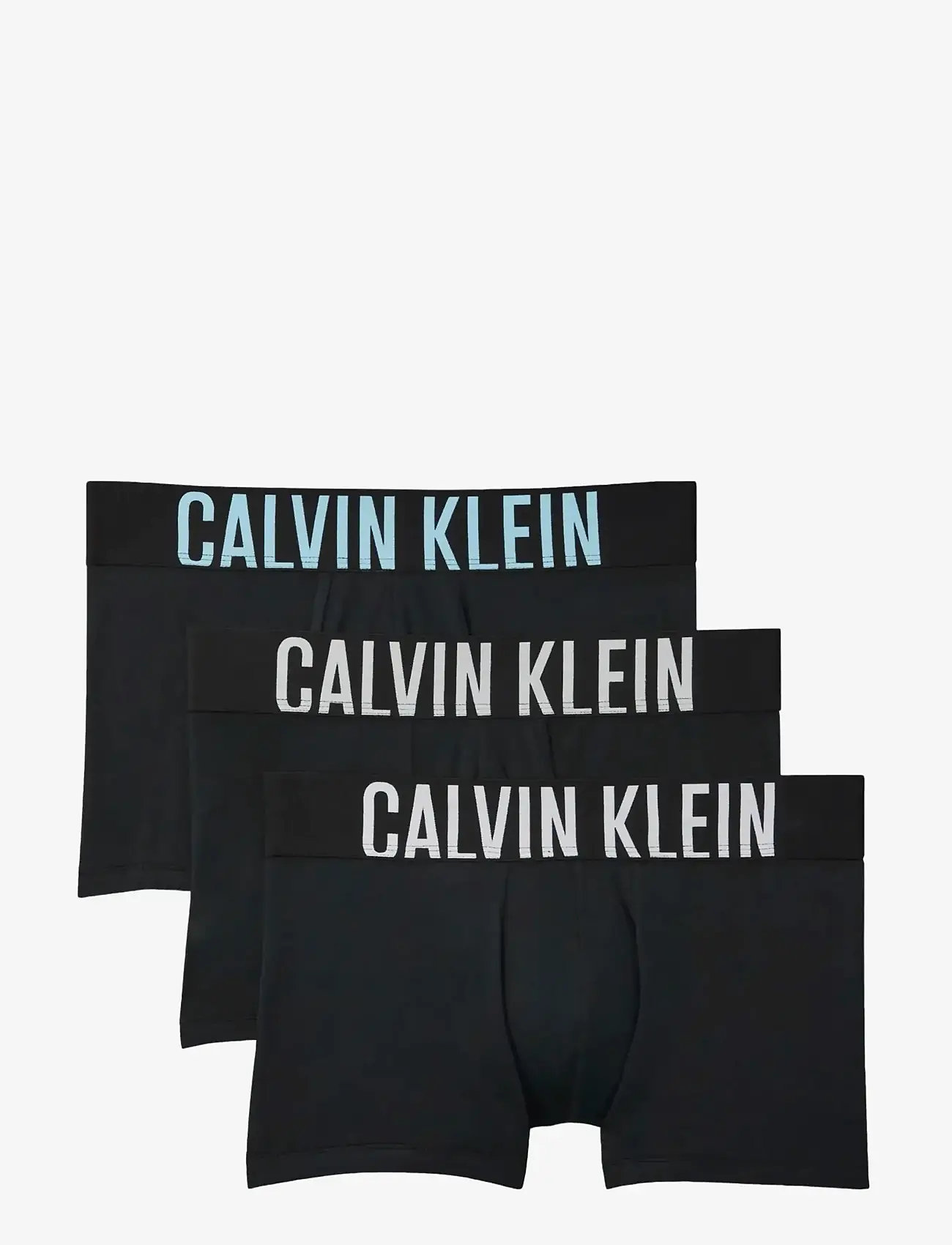 Calvin Klein - TRUNK 3PK - aluspükste mitmikpakk - black w  harbor mist logo  black w - 1