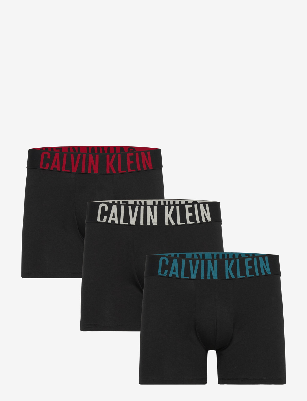 Calvin Klein - BOXER BRIEF 3PK - multipack underbukser - black w  oatmeal logo  black w  age - 0