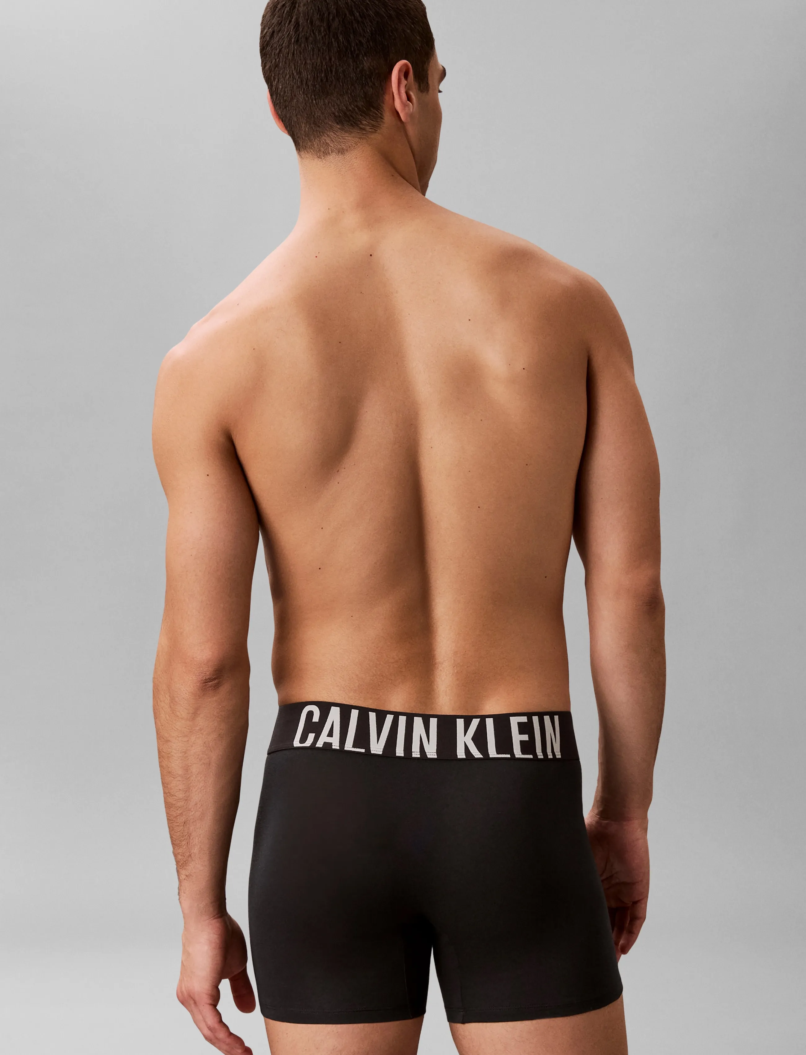 Calvin Klein - BOXER BRIEF 3PK - trunks - black w  oatmeal logo  black w  age - 2
